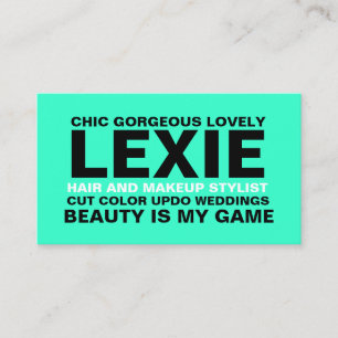311 Haar-Make-upStylist, usw. Visitenkarte