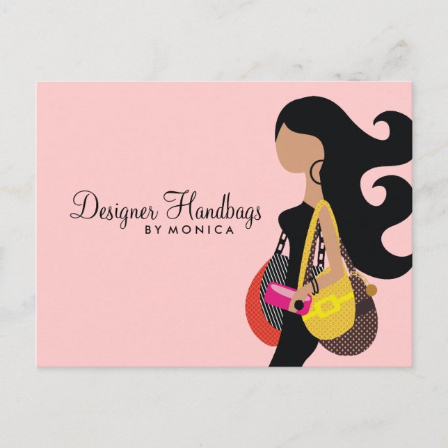 311-Handbag-Party Postkartengeld Grün Einladungspostkarte (Vorderseite)