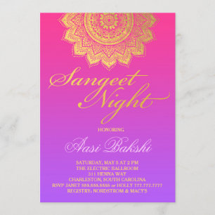 311 Henna Sangeet NiPink Lila Ombre Einladung