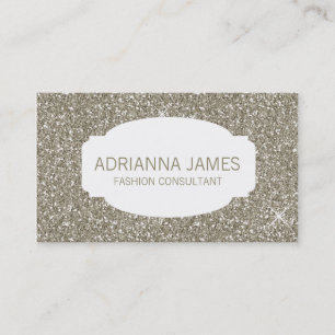 311 Imitat-Goldschein-Glitzer Visitenkarte