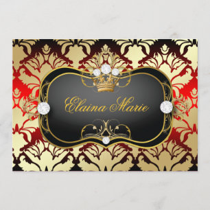 311 Jet Black Ciao Bella Cherry Sass Geburtstag Einladung