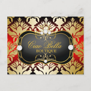 311 Jet Black Ciao Bella Cherry Sass Postkarte