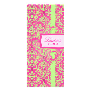 311 Julianna Lusciously Limoner u. rosa Damast Werbekarte