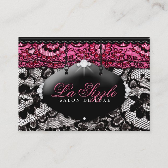 311 Lace de Luxe Pink Terminkarte (Vorderseite)