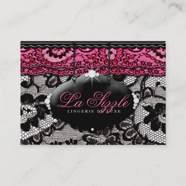 311 Lace de Luxe Pink Visitenkarte (Vorderseite)