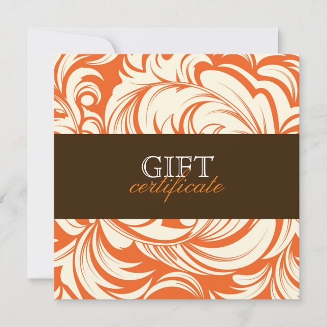 311 Lavish Orange Brown Geschenkgutschein (Vorderseite)