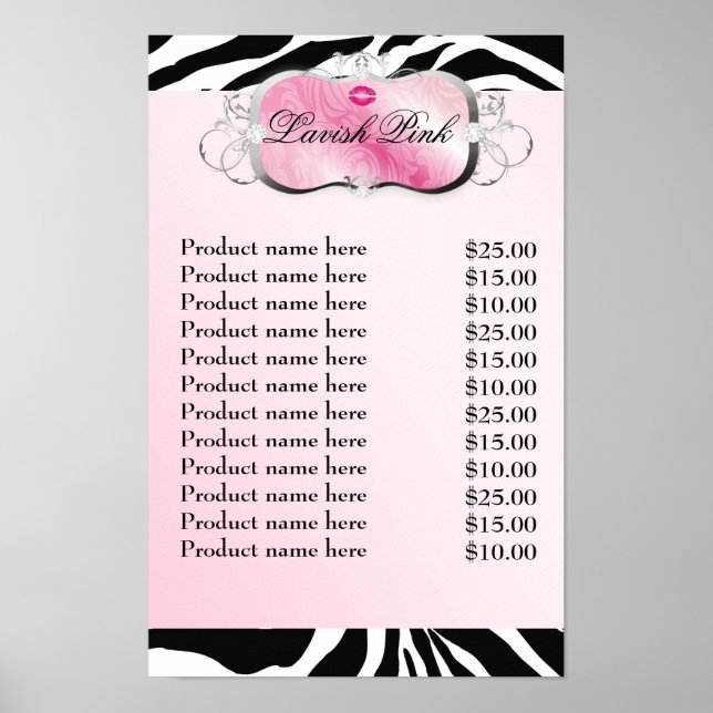 311 Lavish Pink Kisses Sassy Süßigkeiten Poster (Vorne)
