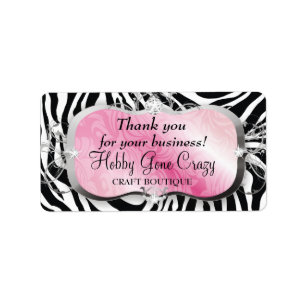 311 Lavish Pink Platter Adressaufkleber