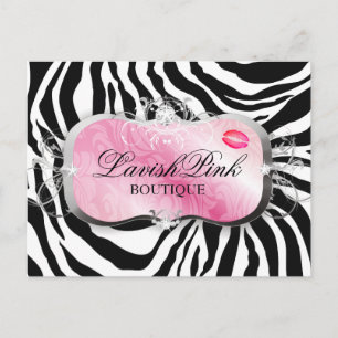 311 Lavish Pink Platter Wirbel & Lips Postkarte