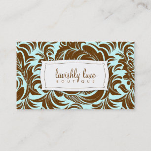 311-Lavishly Lainey Brown u. blaue Visitenkarte