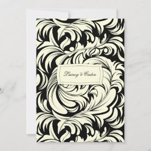 311-Lavishly Lainey Cream & Black #2 Einladung