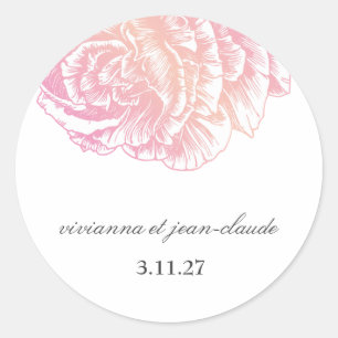 311-Le Plüsch Fleur - sahnige rosa Aufkleber