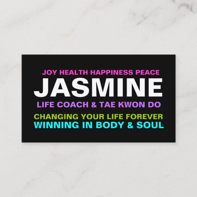 311 Lebens-Trainer-Trainer etc. Visitenkarte (Vorderseite)