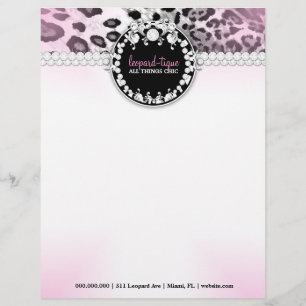 311 Leopard-Tique Pink Fade Briefkopf