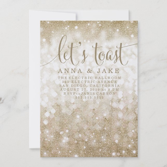 311 Let's Toast Party Einladung (Vorderseite)