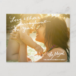 311 Liebe Cheer Handgeschriebene Weihnachtspostkar Feiertagspostkarte