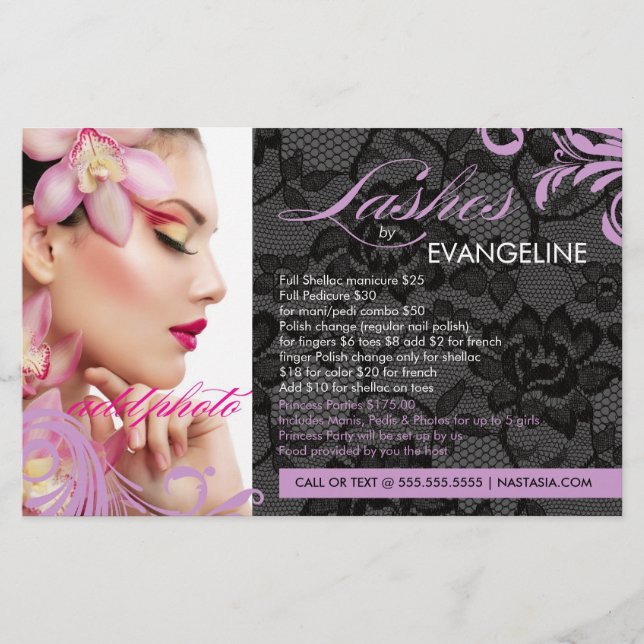 311 Lilac & Lace Lashes nach Flyer (Vorne)