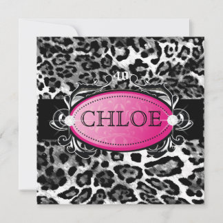 311-Luxurious Leopard Damask 40 und Fabulous Einladung