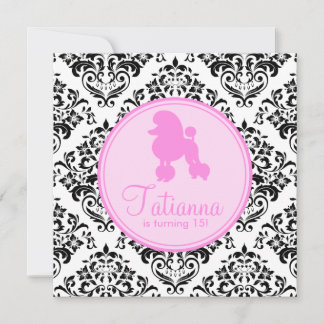 311 Miss Priss Poodle Einladung