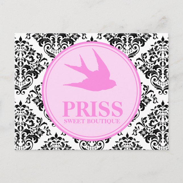 311 Miss Priss Swallows Postkarte (Vorderseite)