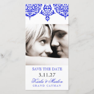 311 Mo Cherie Damask The New Blue Save the Date