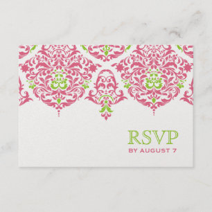 311 Mon Cherie Damaszener Geißblatt Limette RSVP Karte