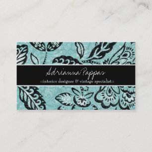 311 OCEAN FLORAL VINTAGE VISITENKARTE