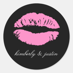 311-Oh, Küss es einfach!   Schwarz Runder Aufkleber