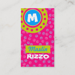 311-OODLES Des SPASS-MONOGRAMMS Visitenkarte