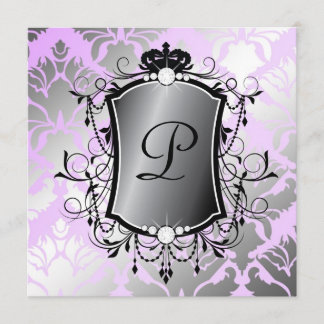 311 Ooh La-La-lila Damast fabelhafte 40 Einladung