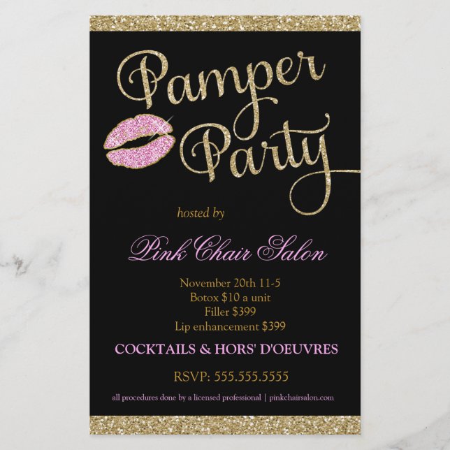 311 Pamper Party Sparkle Lips Flyer (Vorne)