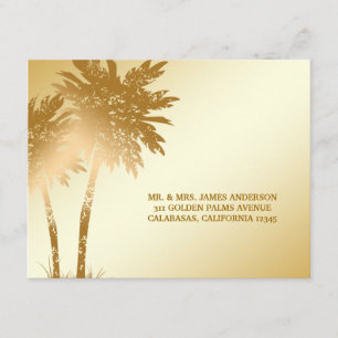 311 Paradise Found UAWG Goldene Palmen Postkarte
