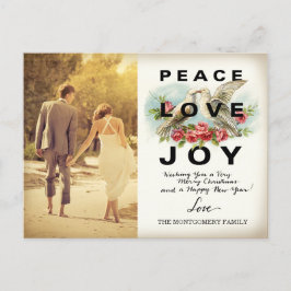 311 Peace Liebe Joy Vintage Weihnachten Postkarte