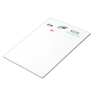 311 private Augen-blaue Notiz-Auflage Notizblock