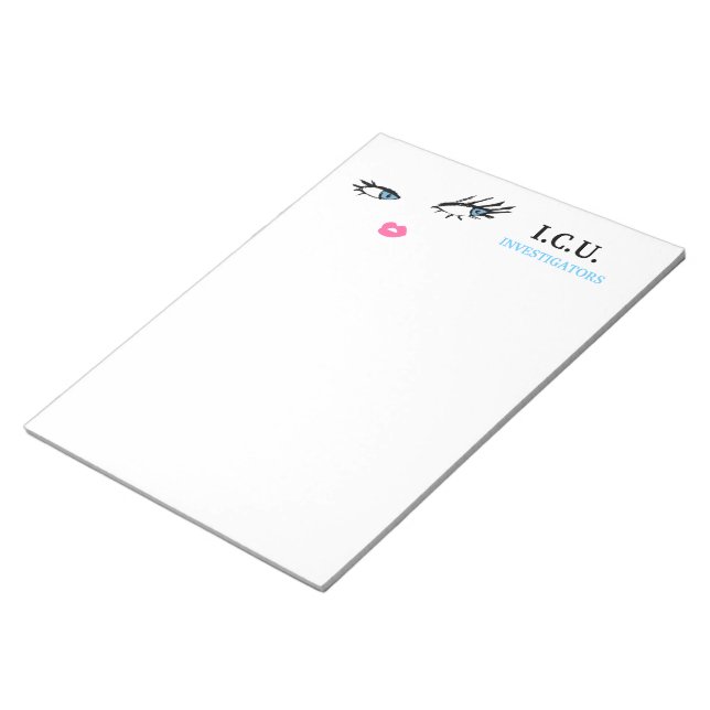 311 Private Eyes Blue Memo Pad Notizblock (angewinkelt)