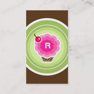 311 REGENBOGEN-KUCHEN-MONOGRAMM-VISITENKARTE VISITENKARTE