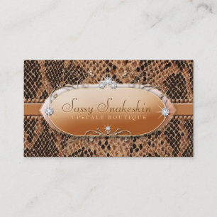 311-Sassy Snakeskin Visitenkarte