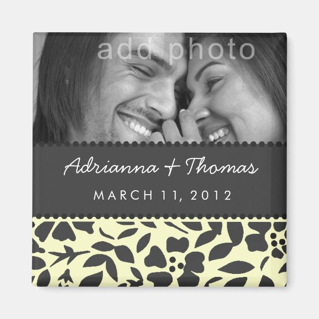 311-SAVE THE DATE LEMON-CREAM MAGNET (Vorne)