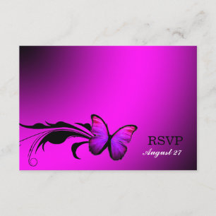 311 Schmetterling Lila UAWG RSVP Karte