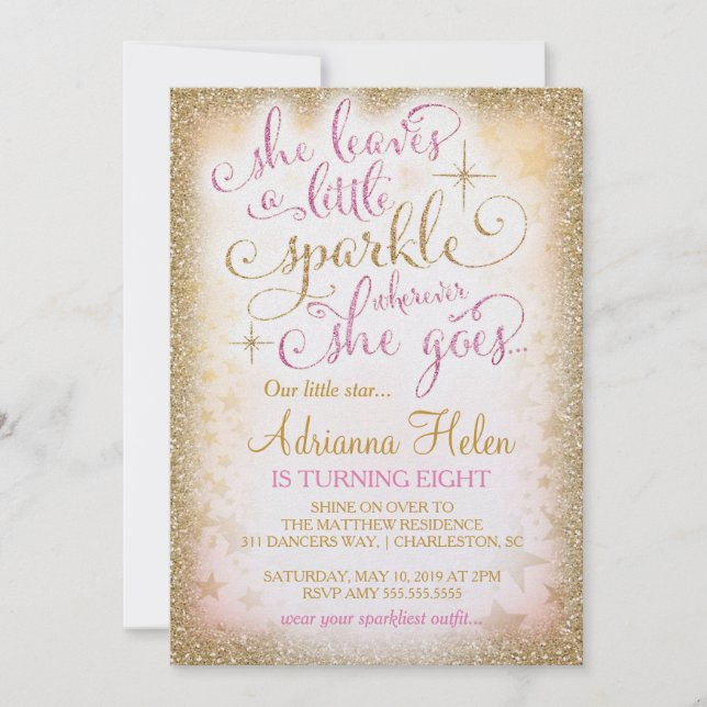 311 Sie  einen kleinen Spargel, wohin sie geht Einladung (Vorderseite)