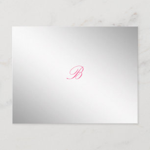 311-Silbergott   Luscious Pink RSVP-Karte RSVP Karte