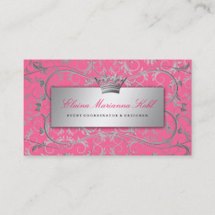 311-Silver erahnen Luscious Rosa Visitenkarte