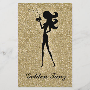 311 Spray Tan Flyer Gold Faux Funkeln