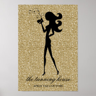 311 Spray-TANfashionista-Plakat-Imitat-Glitzer Poster