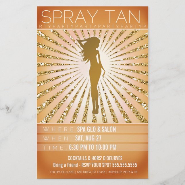 311 Sunburst Spray Tan Party Flyer (Vorne)