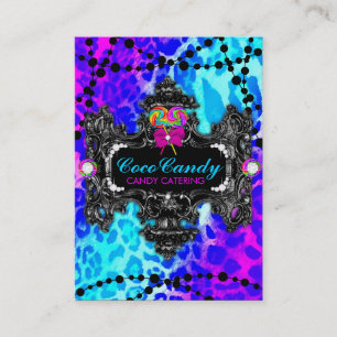 311 Süßigkeits-Märchenland-Leopard Visitenkarte