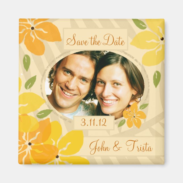 311-TROPISCHER SAVE THE DATE ORANGE MAGNET (Vorne)