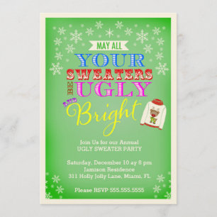 311 Ugly Sweater Party Einladung