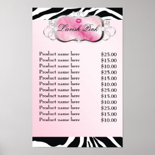 311 verschwenderische Rosa-Kuss-Sassy Poster