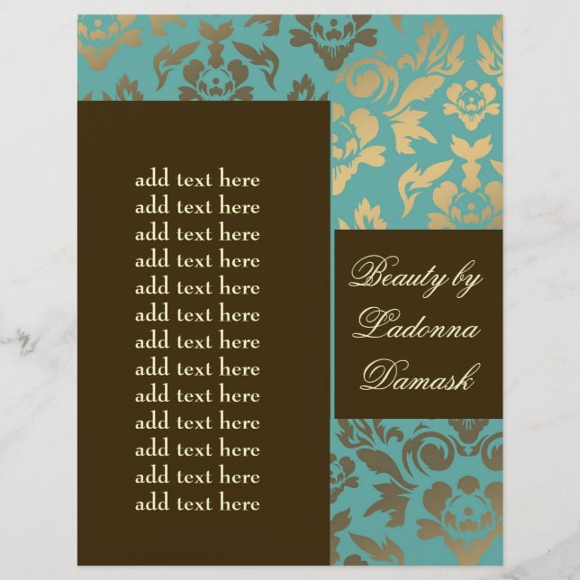 311 Version 2 Ladonna Damask Topaz Brown Flyer (Vorne)